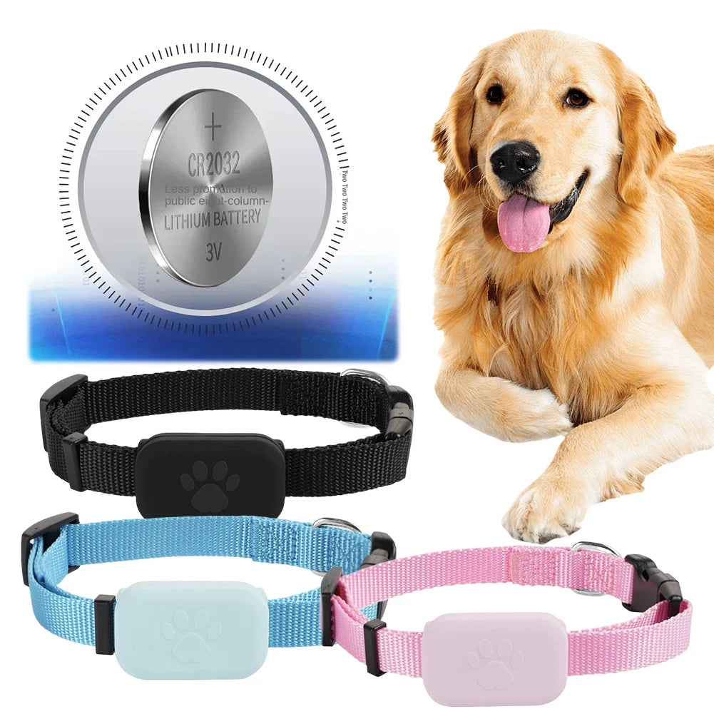 Pet Bluetooth GPS Tracker Waterproof Mini Dog Tracking Movement Alert Collar anti Lost Tracker for Dog Cat Remote Global Locator